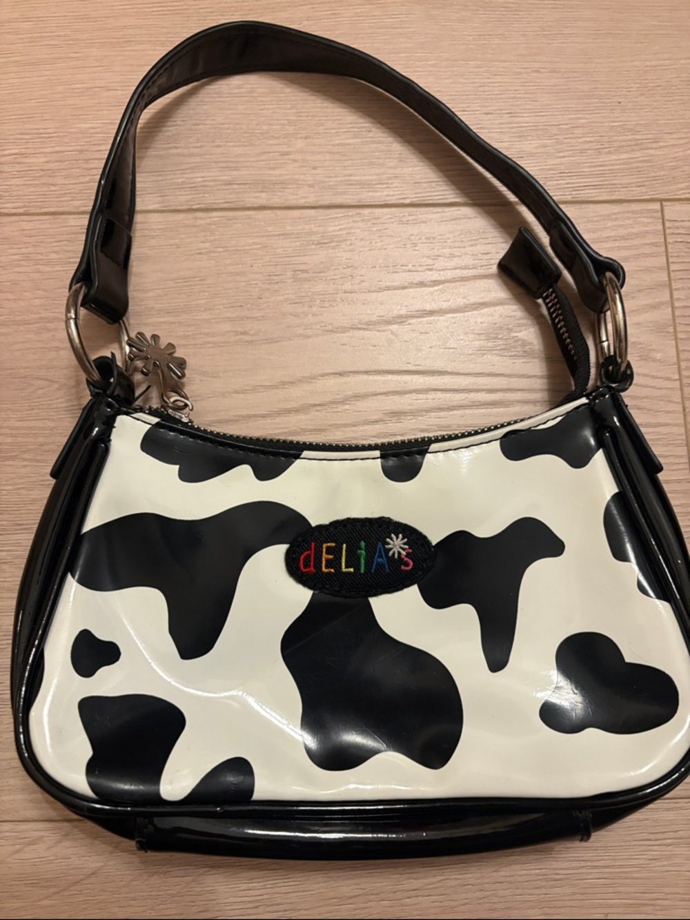 Dolls Kill Delias Cow Print Hand Bag